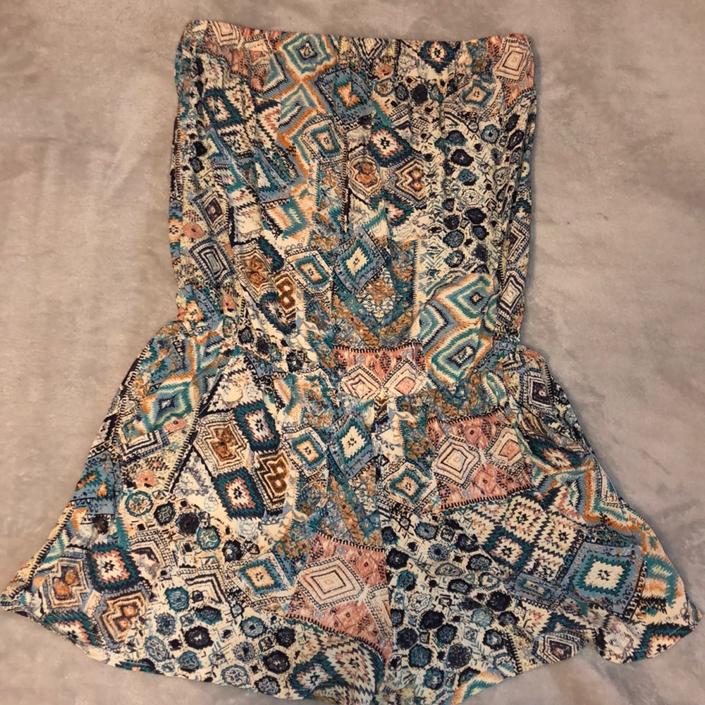 Strapless Romper